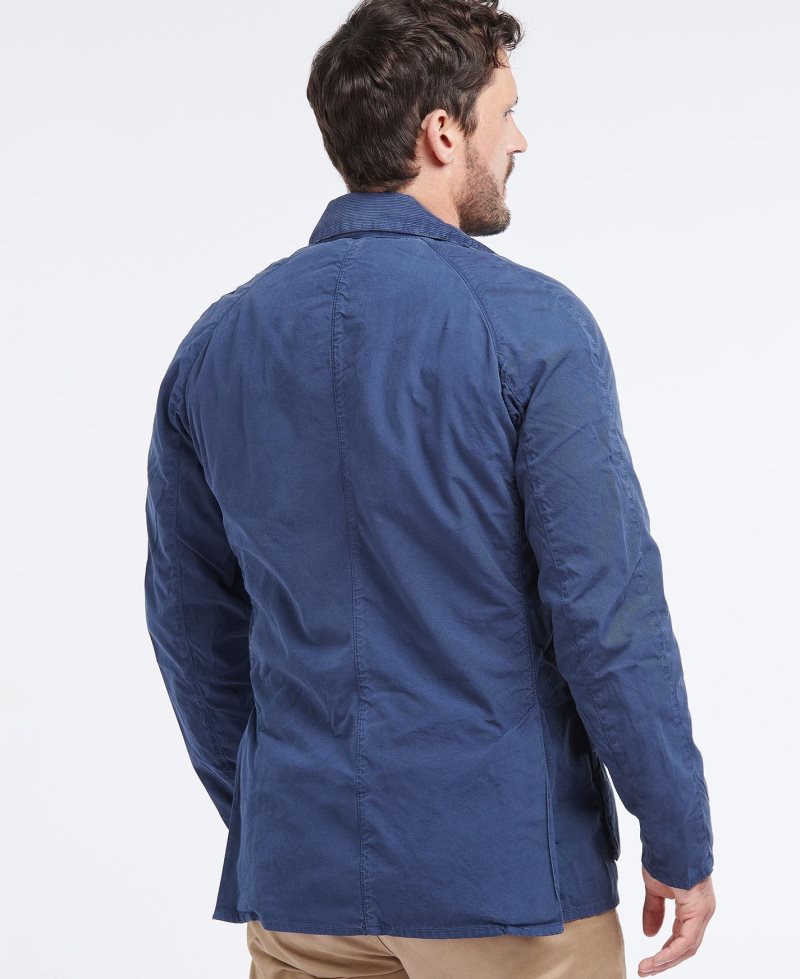 Insignia Blue Barbour Ashby Casual Jacket | JRK-436021