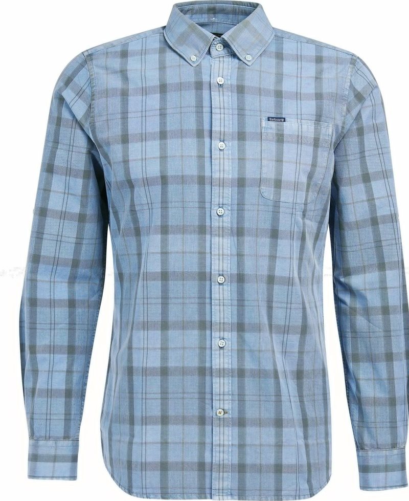 Lemon Barbour Overdyed Tartan Tailored Shirt | TEY-967814