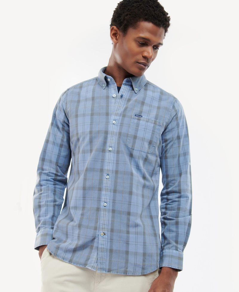 Lemon Barbour Overdyed Tartan Tailored Shirt | TEY-967814