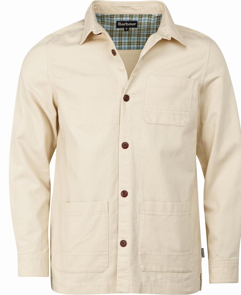 Lt Stone Barbour Burnside Overshirt | ICB-971035