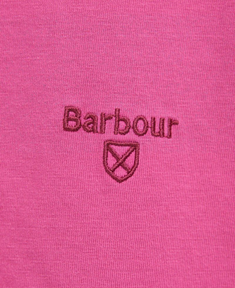 Marine Blue Barbour Garment Dyed T-Shirt | MVQ-195340