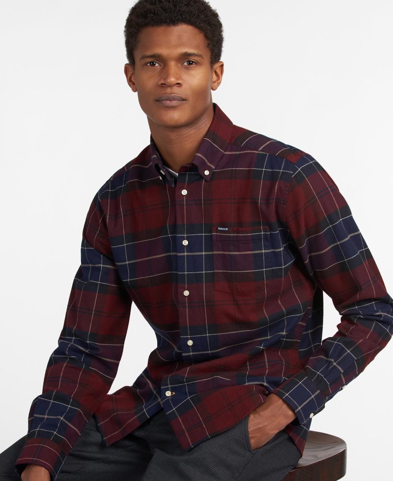 Merlot Barbour Lutsleigh Shirt | KCD-287405