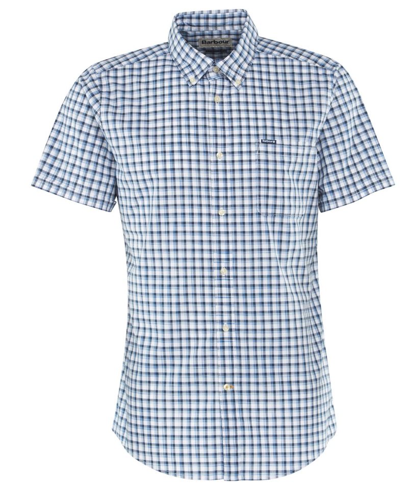 Mid Blue Barbour T-Shirtsmouth Tailored Shirt | NWI-390627