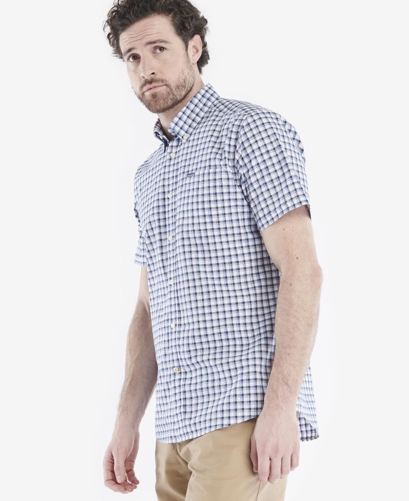 Mid Blue Barbour T-Shirtsmouth Tailored Shirt | NWI-390627