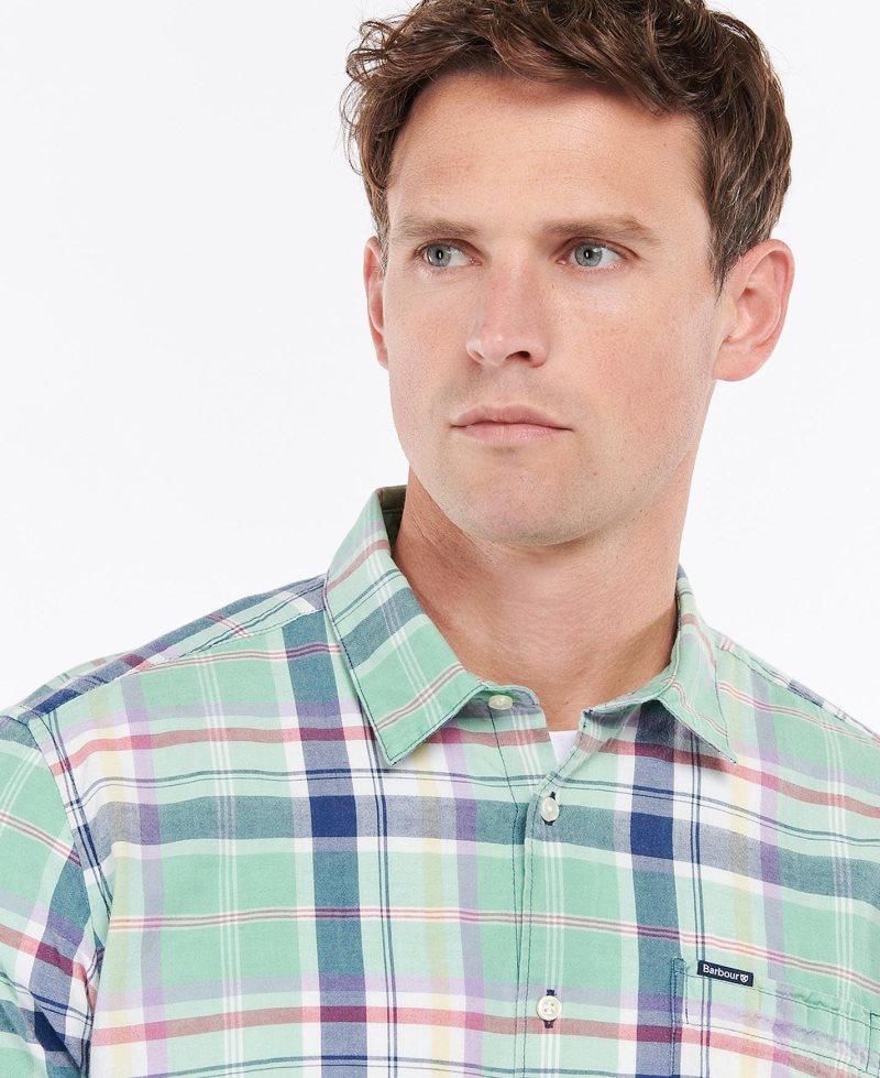 Mint Barbour Madwell Short Sleeve Summer Shirt | OSC-475210