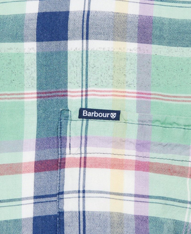 Mint Barbour Madwell Short Sleeve Summer Shirt | OSC-475210