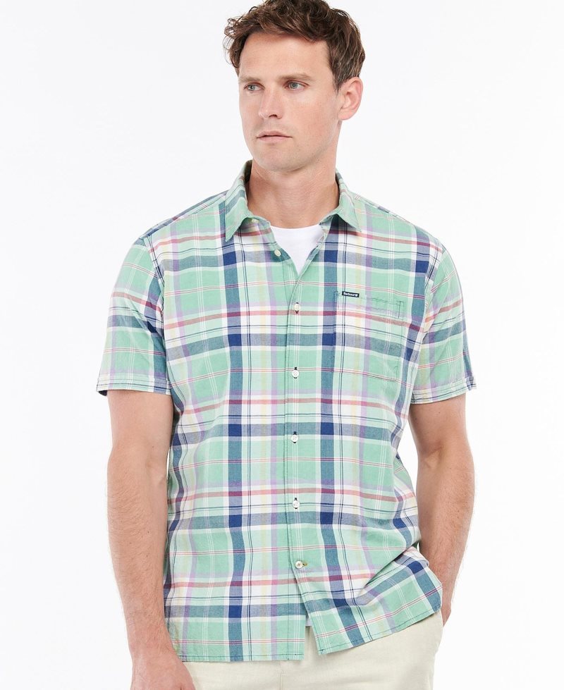 Mint Barbour Madwell Short Sleeve Summer Shirt | OSC-475210