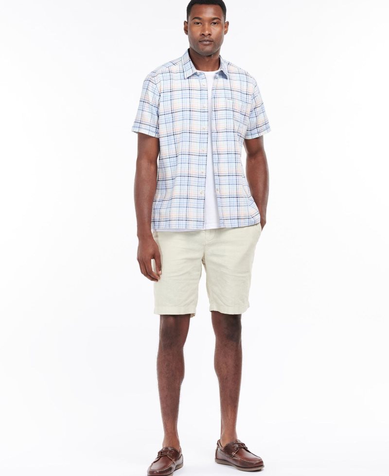 Mint Barbour Starmer Short Sleeve Summer Shirt | TCW-614057