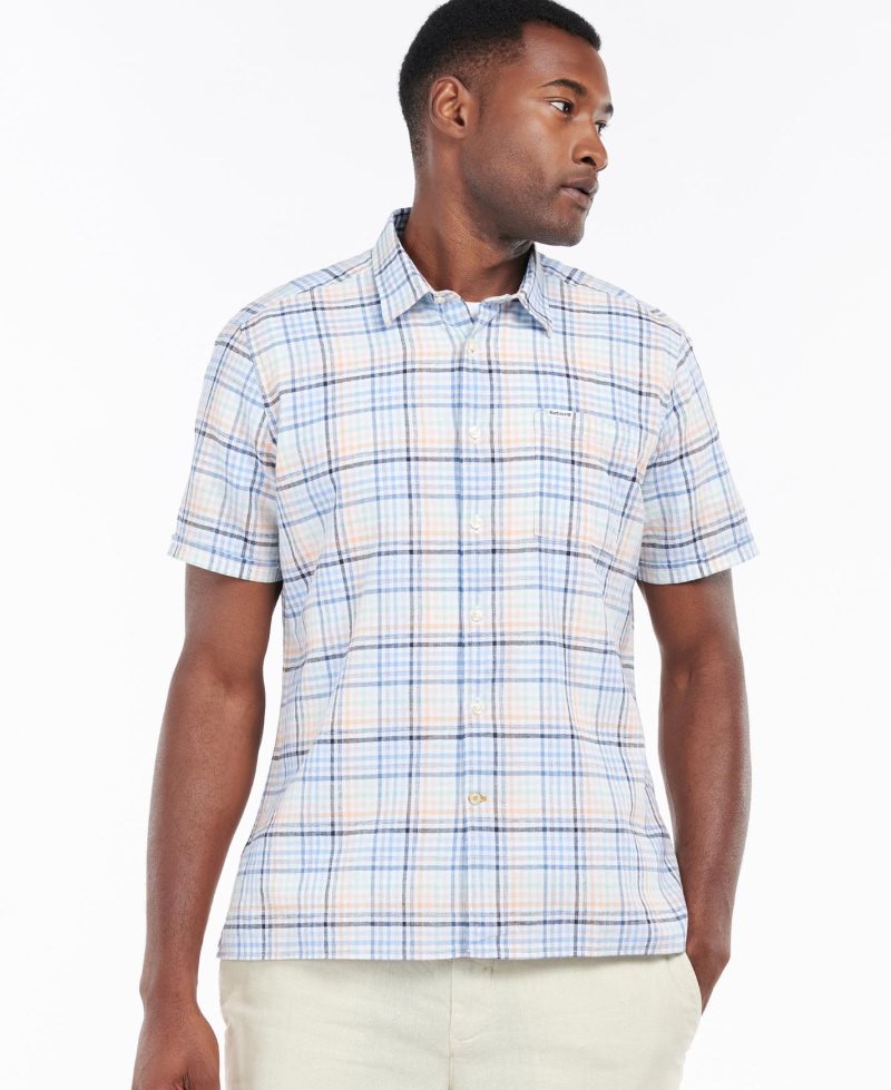 Mint Barbour Starmer Short Sleeve Summer Shirt | TCW-614057