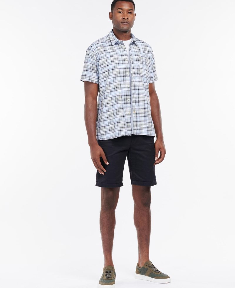 Mint Barbour Starmer Short Sleeve Summer Shirt | TXY-152649