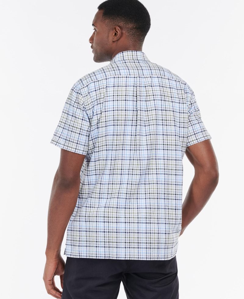 Mint Barbour Starmer Short Sleeve Summer Shirt | TXY-152649