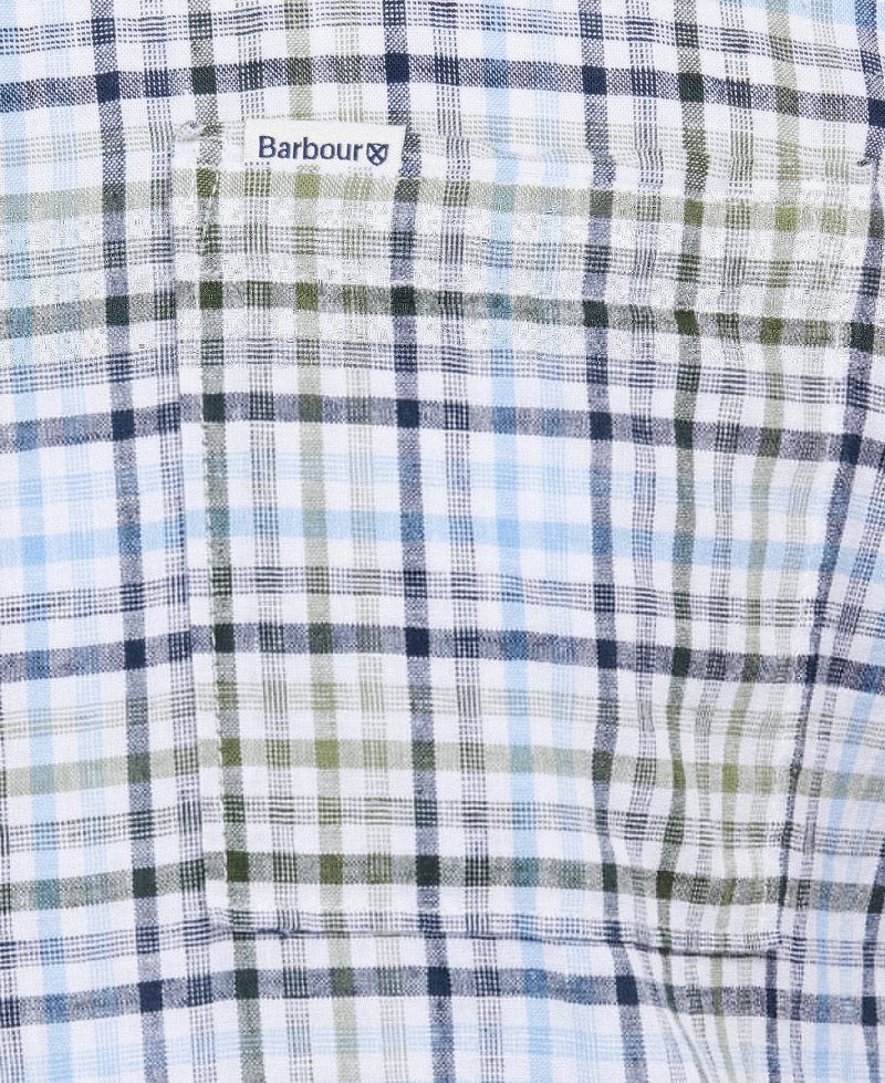 Mint Barbour Starmer Short Sleeve Summer Shirt | TXY-152649