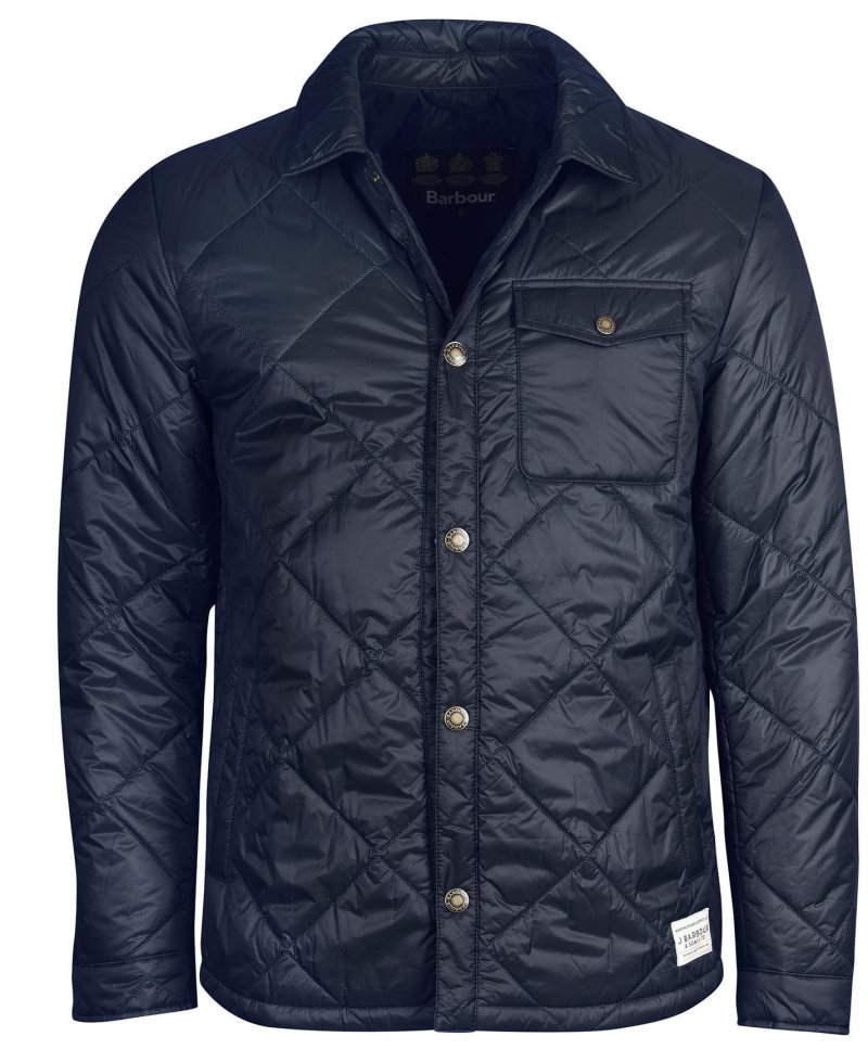 Mist Barbour Summer Shirt Quilted Jacket | IRN-352694