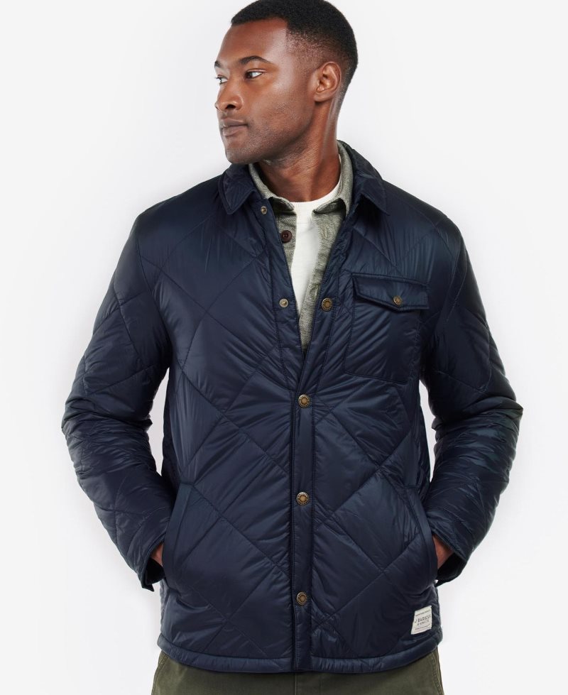 Mist Barbour Summer Shirt Quilted Jacket | IRN-352694