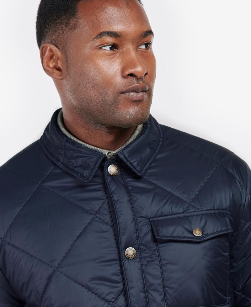 Mist Barbour Summer Shirt Quilted Jacket | IRN-352694