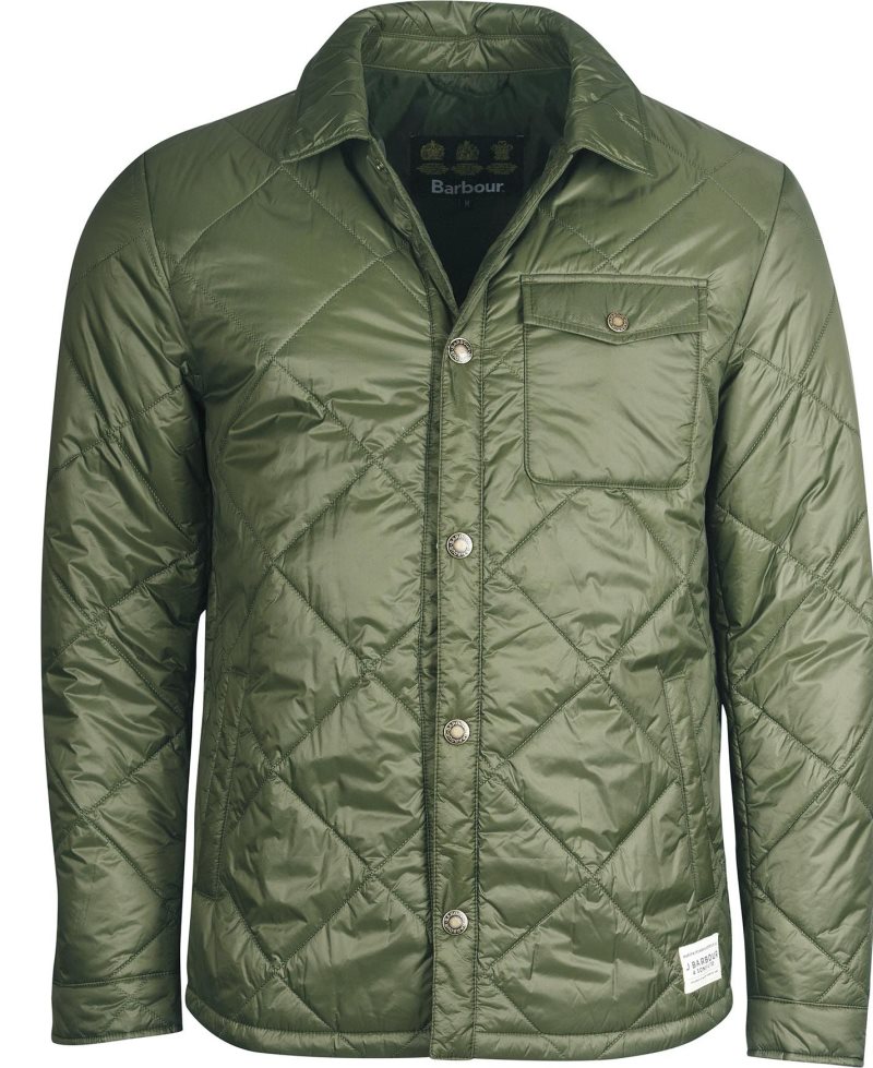 Mist Barbour Summer Shirt Quilted Jacket | LSO-320415