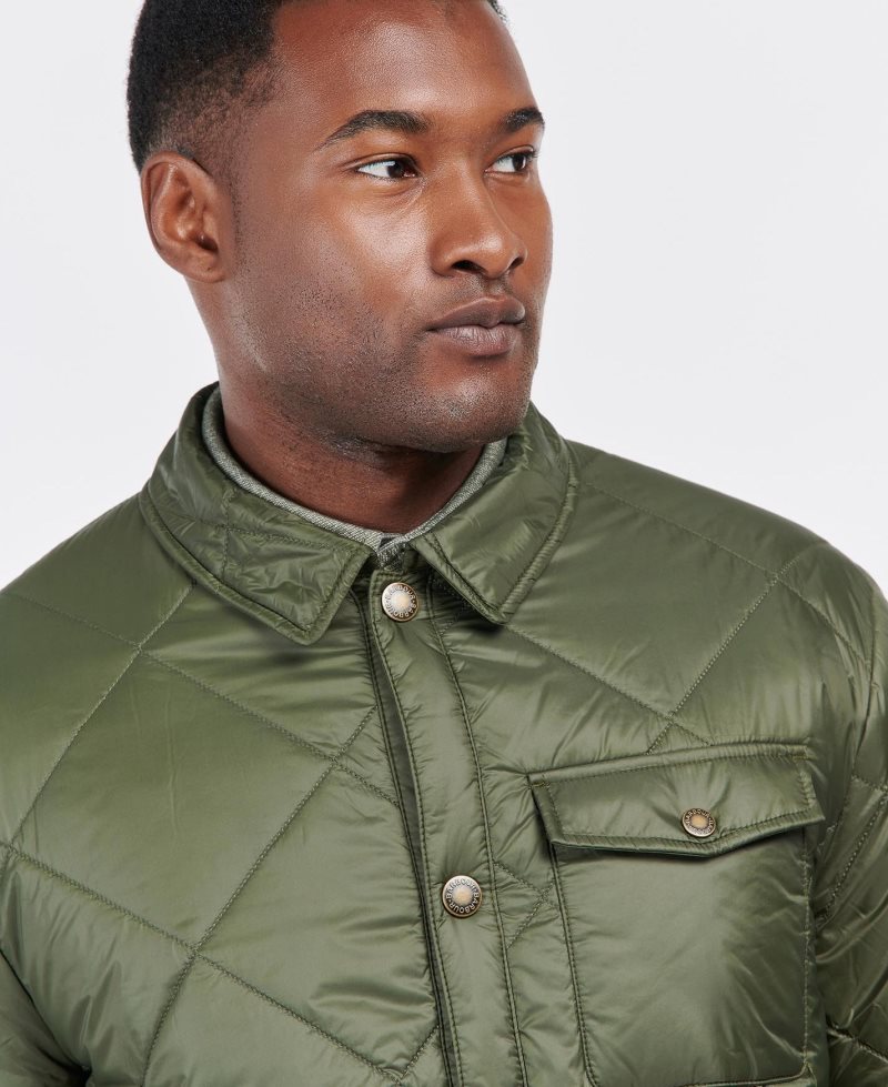 Mist Barbour Summer Shirt Quilted Jacket | LSO-320415