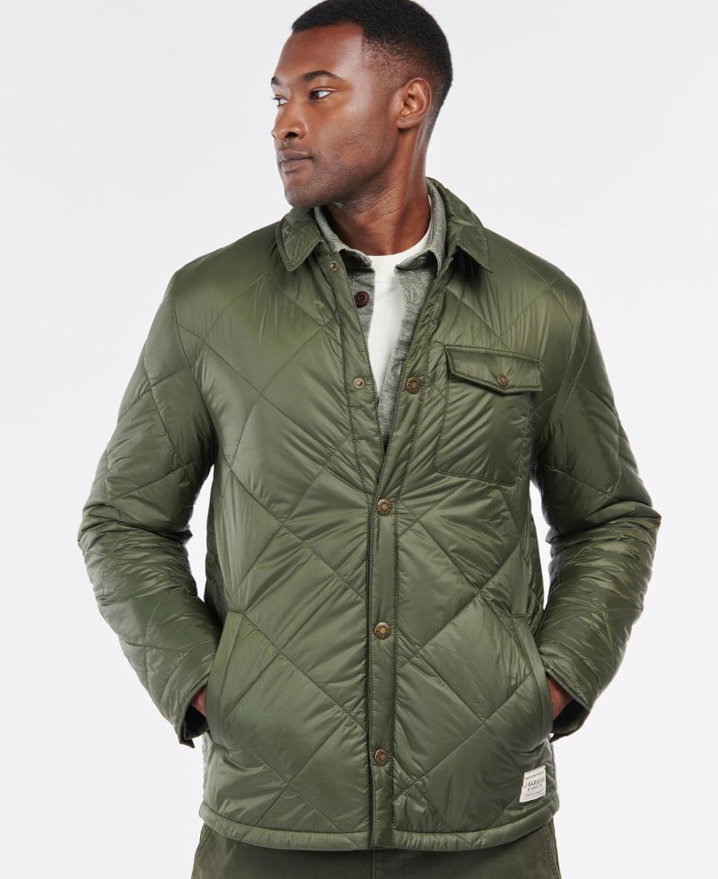 Mist Barbour Summer Shirt Quilted Jacket | LSO-320415