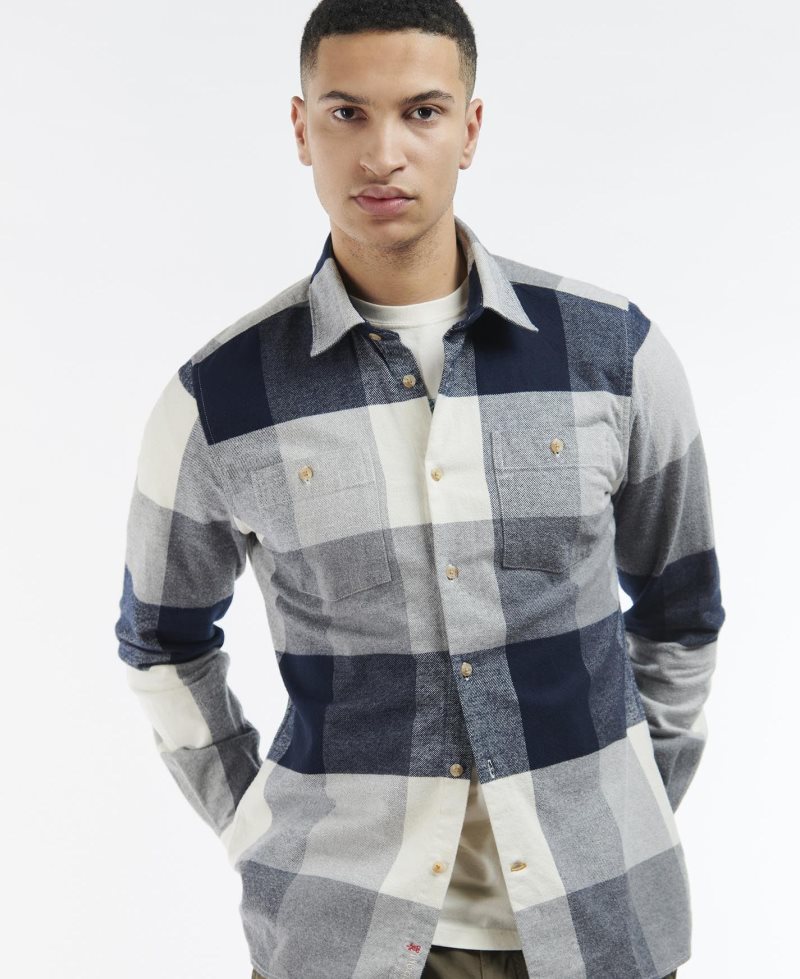 Navy Barbour Alberta Shirt | LPZ-051874