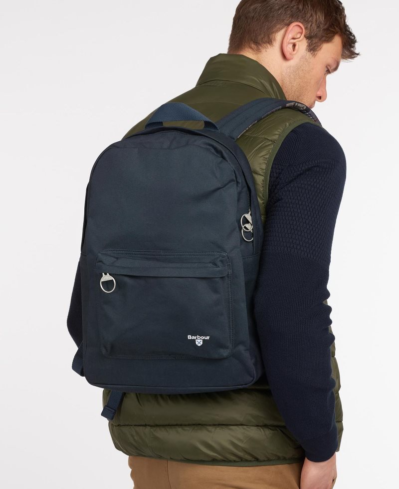 Navy Barbour Cascade Backpack | NCZ-526849