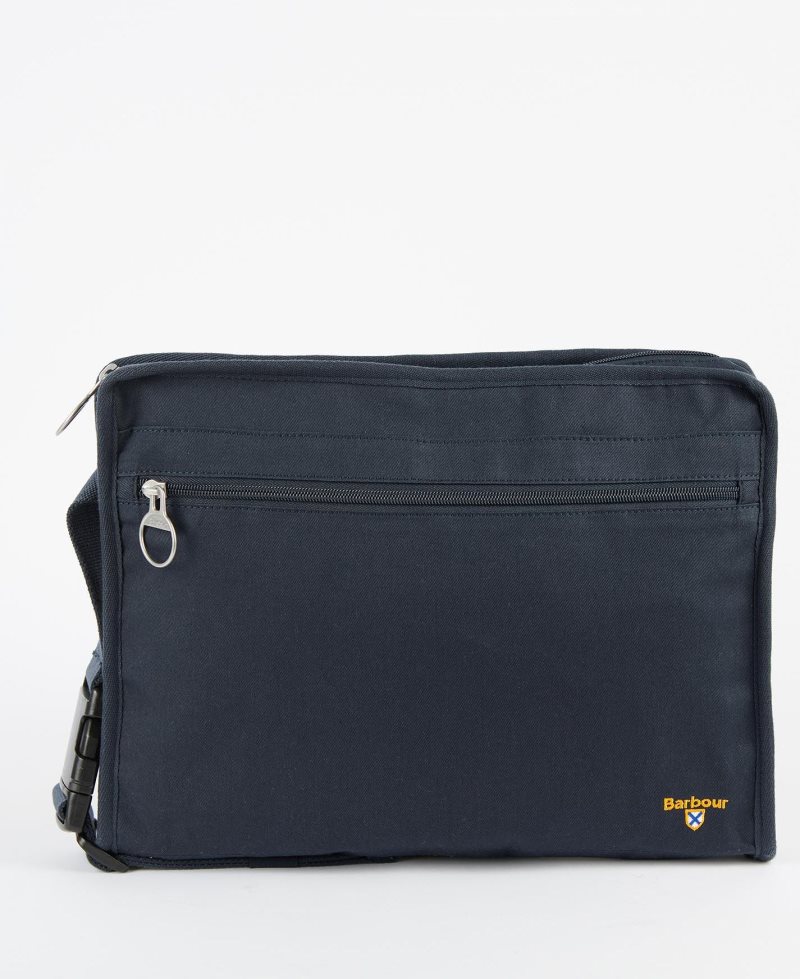 Navy Barbour Cascade Messenger Sling | JHP-971348