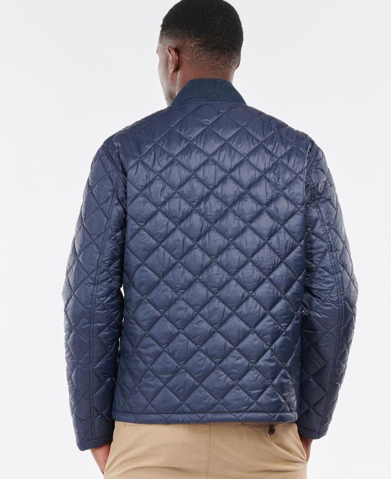 Navy Barbour Chore Quilted Jacket | DQF-904851