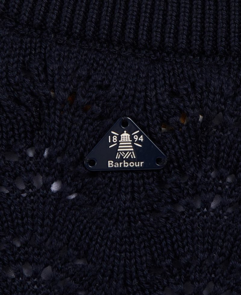 Navy Barbour Cranmoor Knit | SAZ-578096