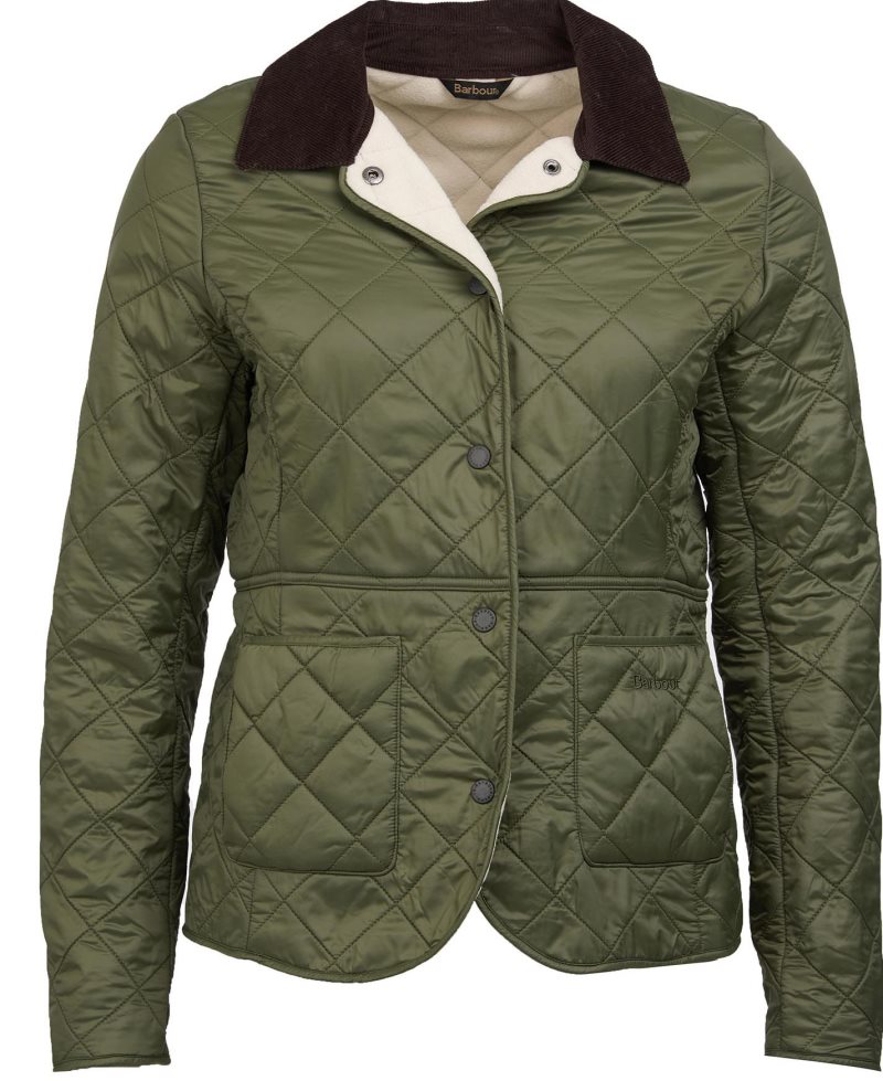 Navy Barbour Deveron Polarquilt Jacket | GQZ-598612