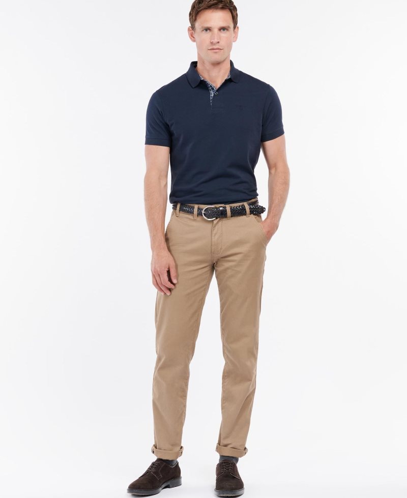 Navy Barbour Dunbar Polo Shirt | BLO-792406