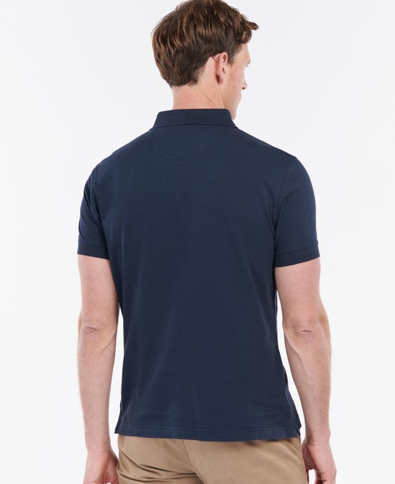 Navy Barbour Dunbar Polo Shirt | BLO-792406