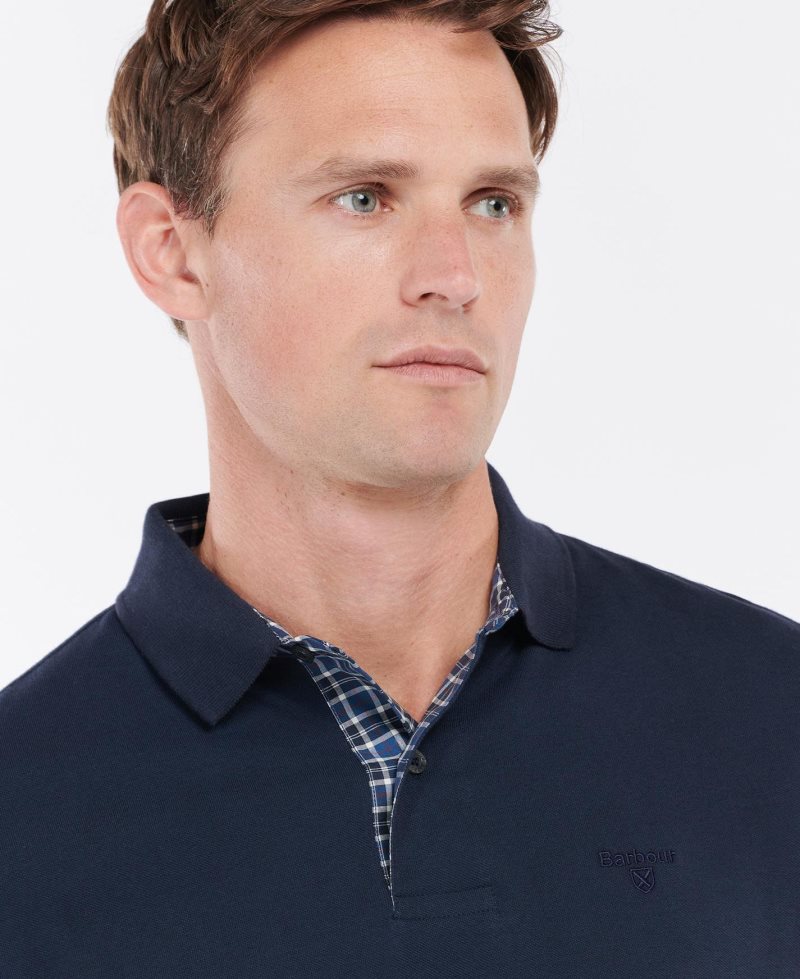 Navy Barbour Dunbar Polo Shirt | BLO-792406