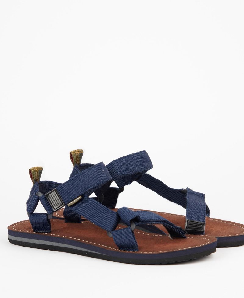 Navy Barbour Hillman Sandals | MTQ-816072