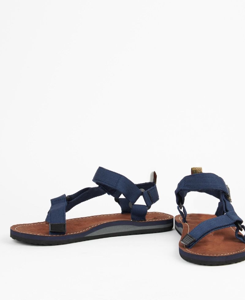 Navy Barbour Hillman Sandals | MTQ-816072