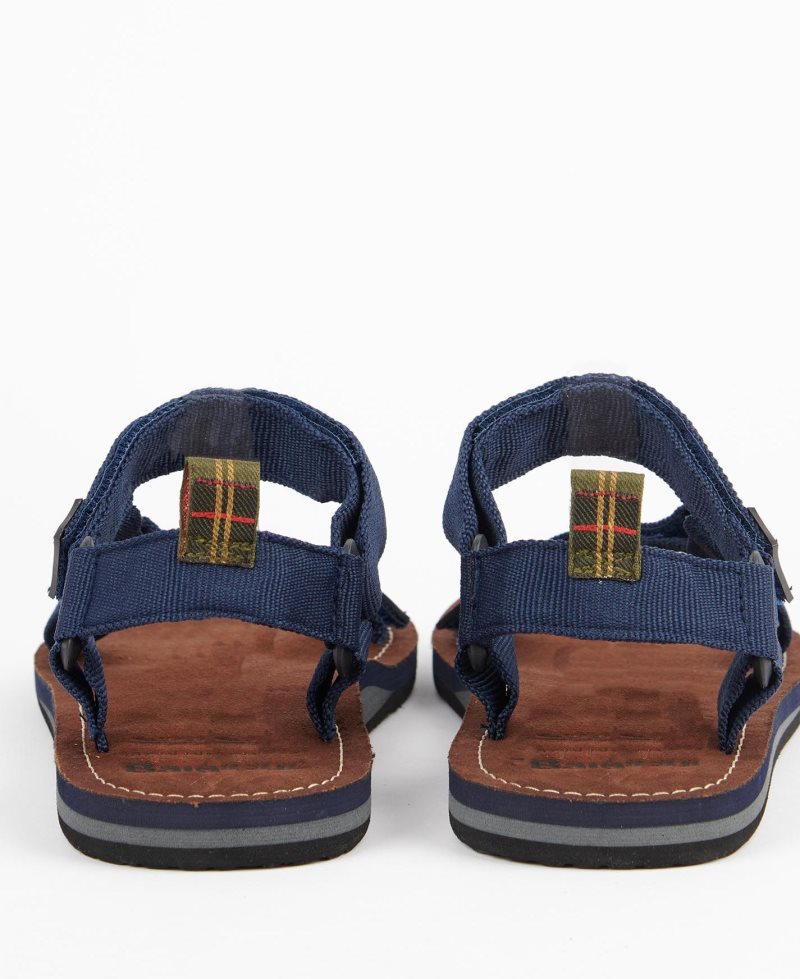 Navy Barbour Hillman Sandals | MTQ-816072