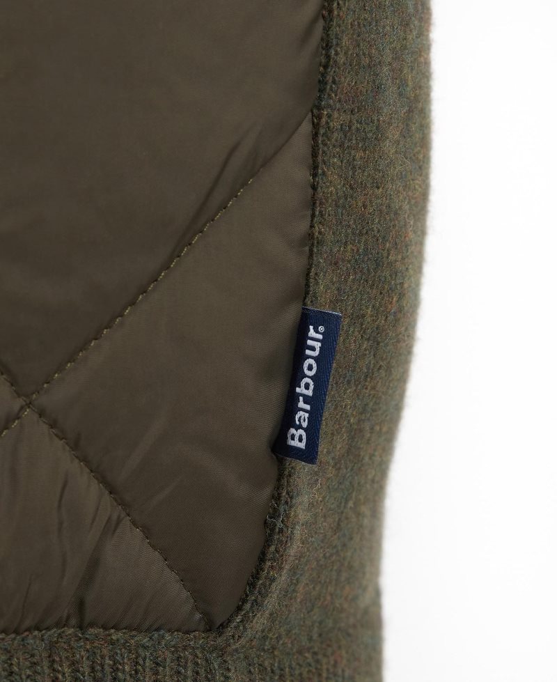 Navy Barbour Jacke Arch Diamond Quilt Knit | OQT-426305