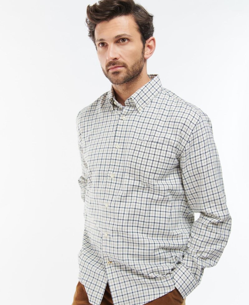 Navy Barbour Preston Regular Shirt | QFR-580374