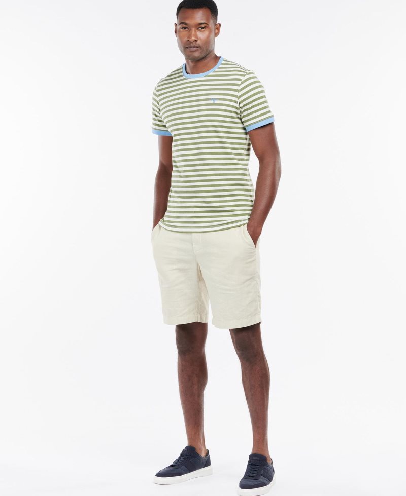 Navy Barbour Quay Stripe T-Shirt | HCZ-295031