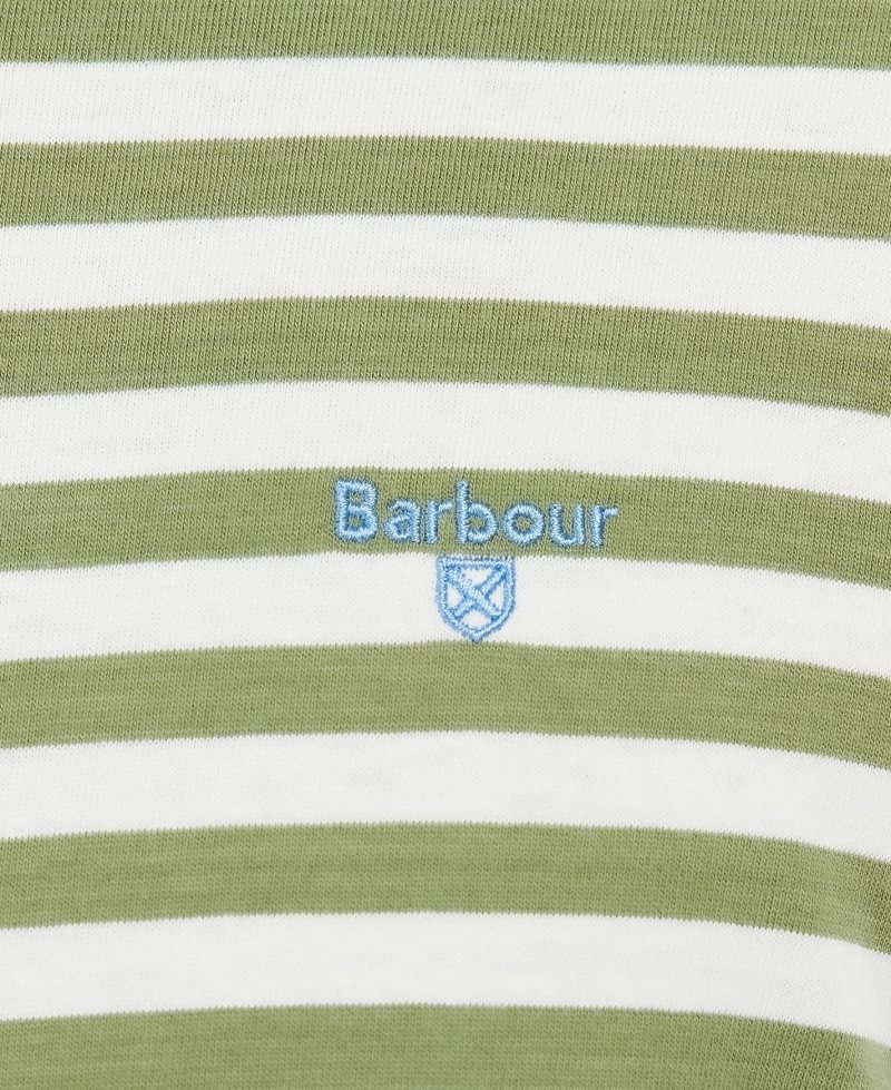 Navy Barbour Quay Stripe T-Shirt | HCZ-295031