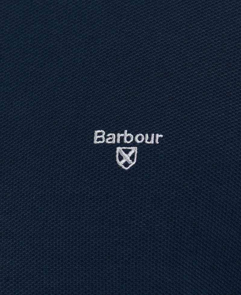 Navy Barbour Rigg Half Zip | QAB-604579