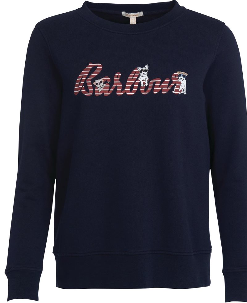 Navy Barbour Southport Sweatshirt | XAZ-573148