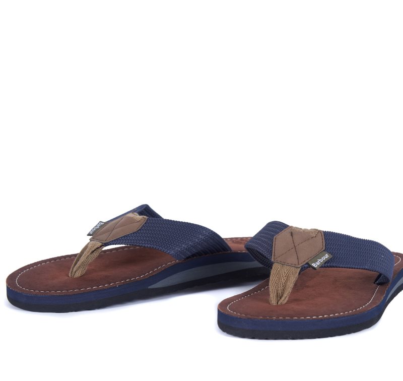 Navy Barbour Toeman Sandals | ZMN-402983