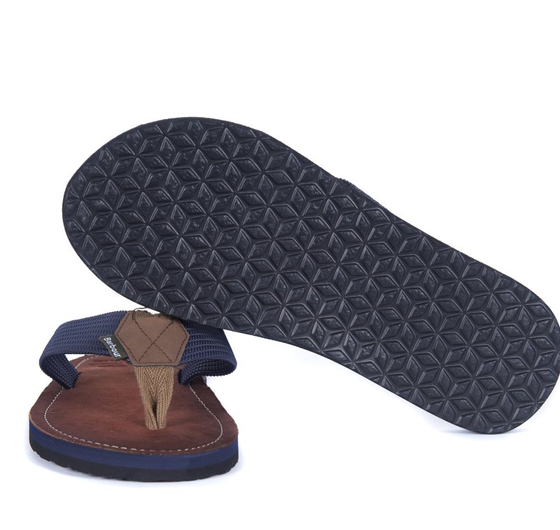 Navy Barbour Toeman Sandals | ZMN-402983