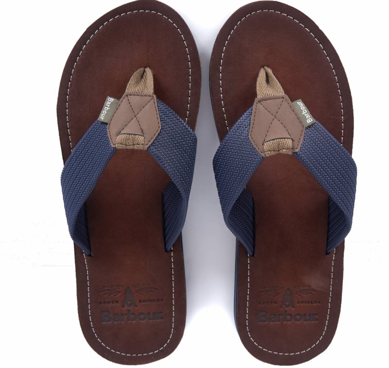 Navy Barbour Toeman Sandals | ZMN-402983