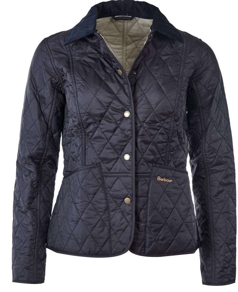 Navy Pearl Barbour Summer Liddesdale Quilted Jacket | SYO-241356