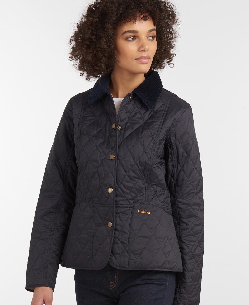 Navy Pearl Barbour Summer Liddesdale Quilted Jacket | SYO-241356