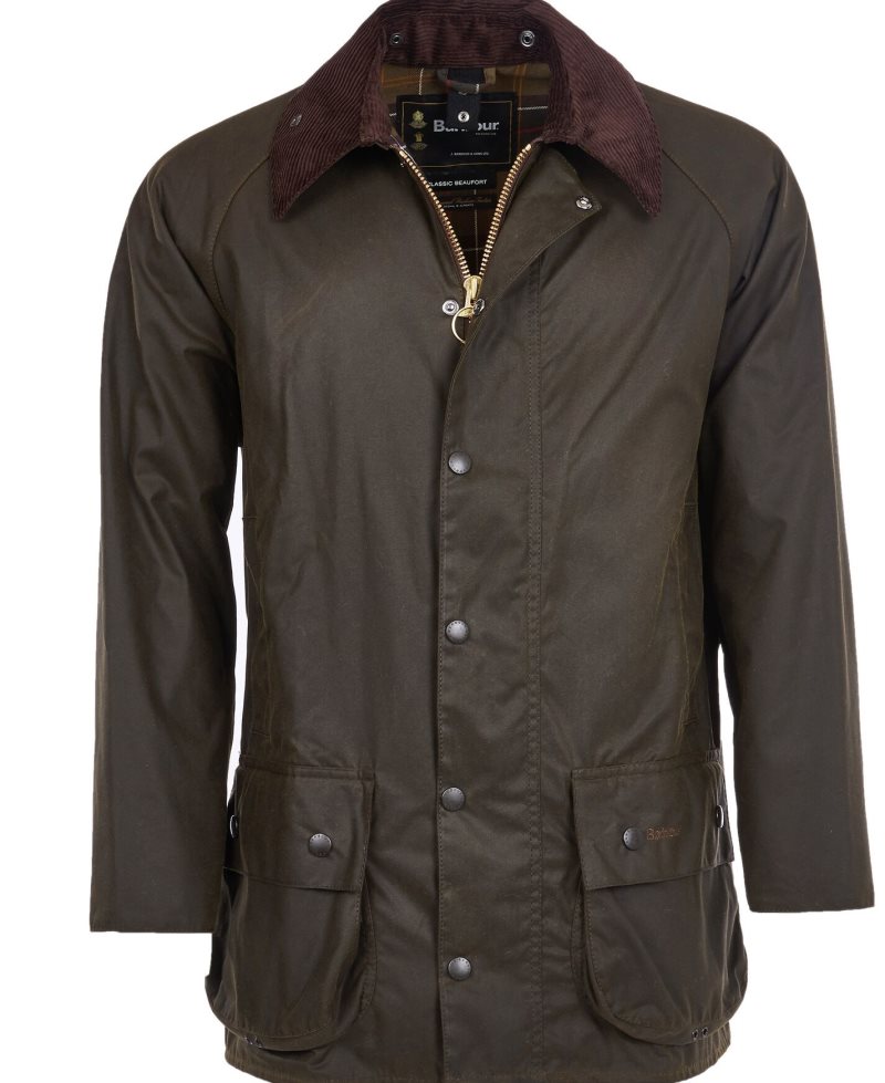 Olive Barbour Classic Beaufort? Wax Jacket | FYS-507893