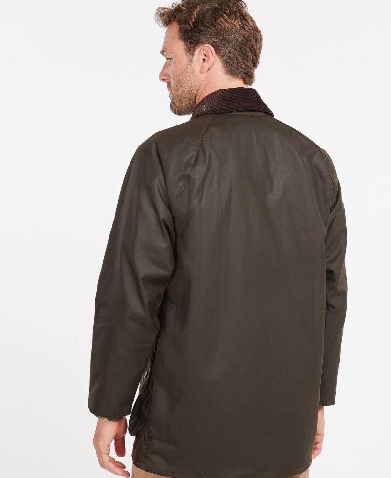 Olive Barbour Classic Beaufort? Wax Jacket | FYS-507893