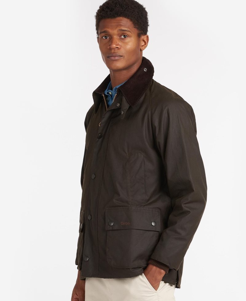 Olive Barbour Classic Bedale? Wax Jacket | IJK-750496