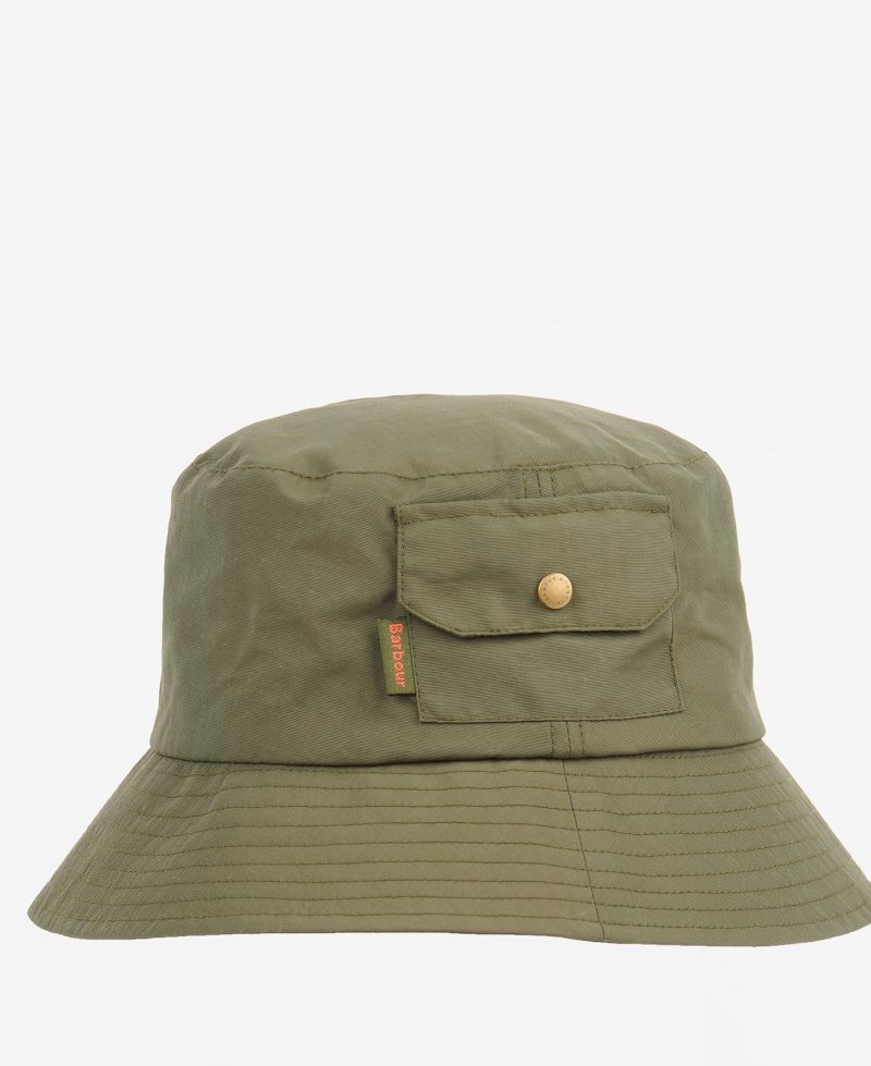 Olive Barbour Claywood Pocket Sports Hat | RQL-419607