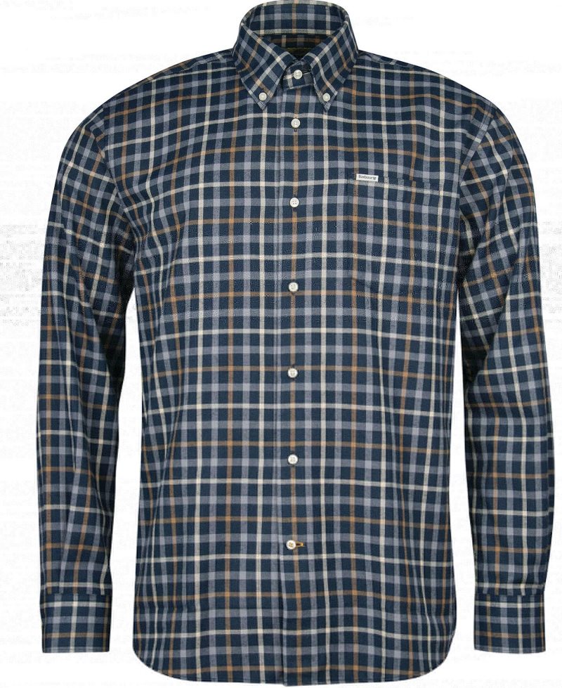 Olive Barbour Coll Thermo Shirt | JVT-706358